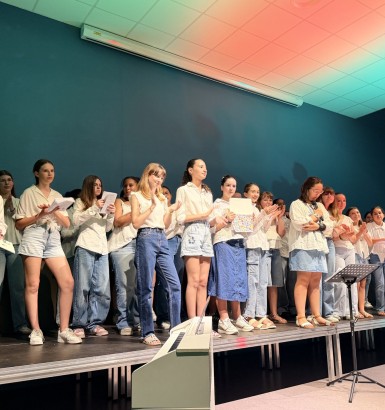 Le chant choral à l'honneur lors du concert de fin d'année