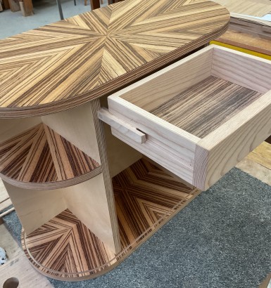 Réalisation d'un petit "guérideau" par les élèves de 1ère BMA Ebéniste