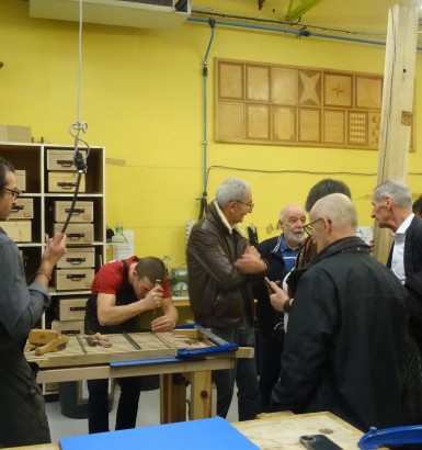 Fabrication de l'autel de la Chapelle Notre-Dame du refuge (Pirey)